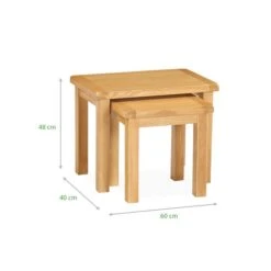 Sherbourne Nest Of Tables, Oak -Furniture Store 1000106957 alt05