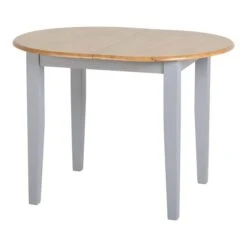 Oxford 4-6 Seater Oval Extendable Dining Table With 4 Chairs, Grey -Furniture Store 1000156231 alt06