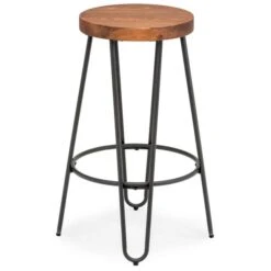 Torino Counter Height Bar Stool, Black Metal 8 Torino Counter Height Bar Stool, Black Metal -Furniture Store 1000157997 alt02