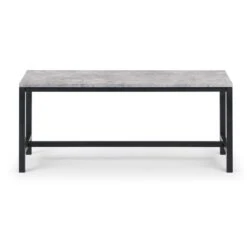 Staten 2 Seater Dining Bench, Grey, 121cm -Furniture Store 1000163876 alt02