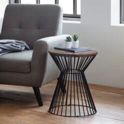 Jersey Round Wire Lamp Table -Furniture Store 1000169333 alt02