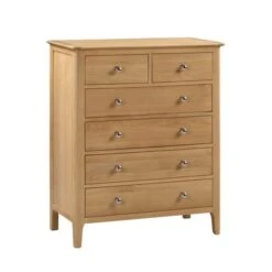 Cotswold 6 Drawer Chest, Oak -Furniture Store 1000169820 alt02
