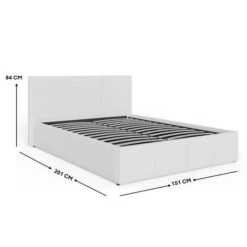 End Lift Ottoman Bed Frame, Faux Leather -Furniture Store 30311241 alt09