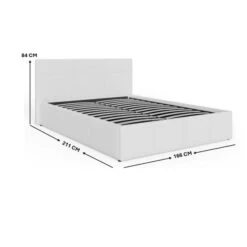 End Lift Ottoman Bed Frame, Faux Leather -Furniture Store 30311242 alt09