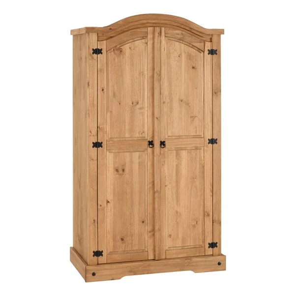 Corona Double Wardrobe, Pine 4 Corona Double Wardrobe, Pine - Image 4