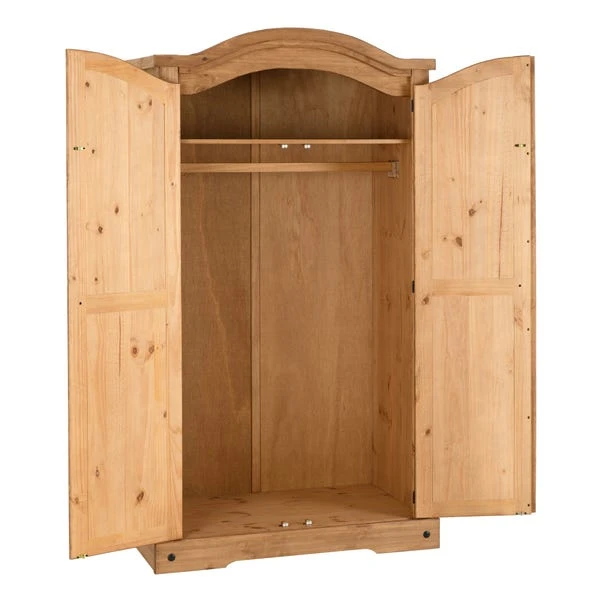Corona Double Wardrobe, Pine 6 Corona Double Wardrobe, Pine - Image 6