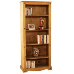 Corona Tall Bookcase, Pine