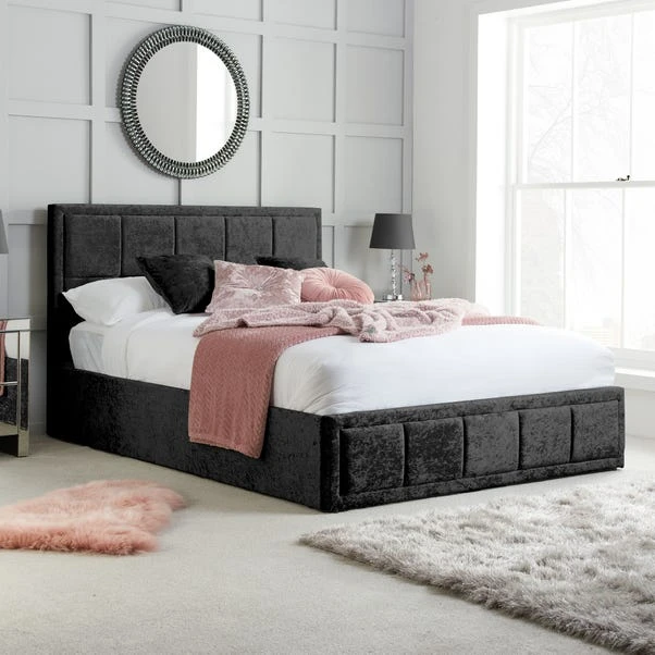 Hannover Crushed Velvet Ottoman Bed Frame 1 Hannover Crushed Velvet Ottoman Bed Frame