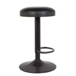 Terni Adjustable Height Swivel Bar Stool, Faux Leather -Furniture Store 30555219 alt02