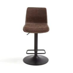 Venice Adjustable Height Swivel Bar Stool, Faux Leather -Furniture Store 30563382 alt04