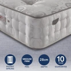 Pocketo Medium Firm 3000 Pocket Sprung Mattress -Furniture Store 30588193