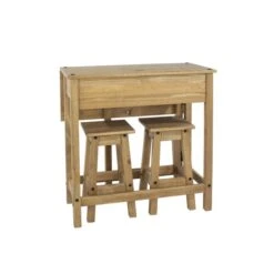 Corona 2 Seater Rectangular Drop Leaf Dining Table With 2 Chairs -Furniture Store 30606800 alt04