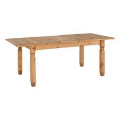 Corona 6-8 Seater Rectangular Extendable Dining Table, Pine