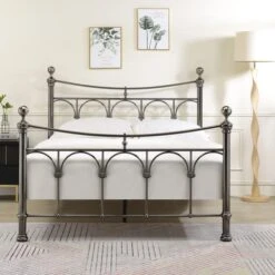 Gamma Nickel Bed Frame 21 Gamma Nickel Bed Frame -Furniture Store 30618602