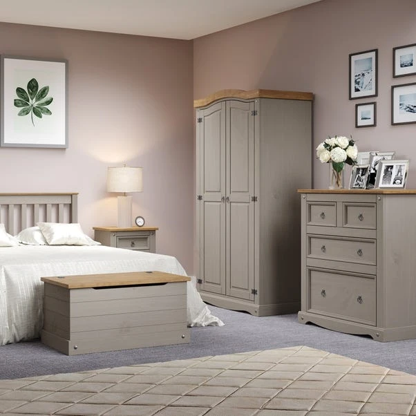 Corona Double Wardrobe, Pine 2 Corona Double Wardrobe, Pine - Image 2