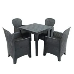 Trabella Roma 4 Seat Bench Dining Set Set