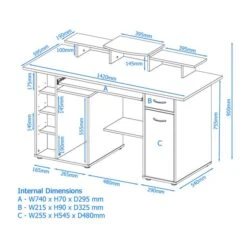 San Diego Desk - Beech -Furniture Store 30661471 alt09
