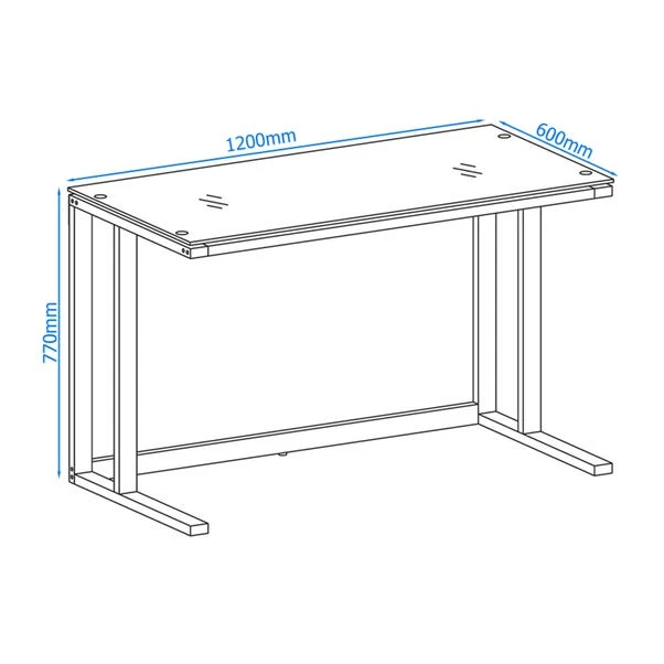 Air Smoked Glass Desk 4 Air Smoked Glass Desk - Image 4