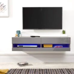 Galicia LED Floating Wall TV Unit For TVs Up To 55" -Furniture Store 30662620 alt03
