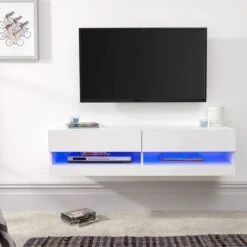 Galicia LED Floating Wall TV Unit For TVs Up To 55" -Furniture Store 30662651 alt02