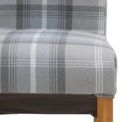 Set Of 2 Chester Dining Chairs, Woven Check Fabric -Furniture Store 30662746 alt06