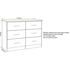 Nevada 6 Drawer Chest -Furniture Store 30693648 alt09