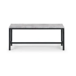 Staten 2 Seater Dining Bench, Grey, 121cm -Furniture Store 30693749 alt02
