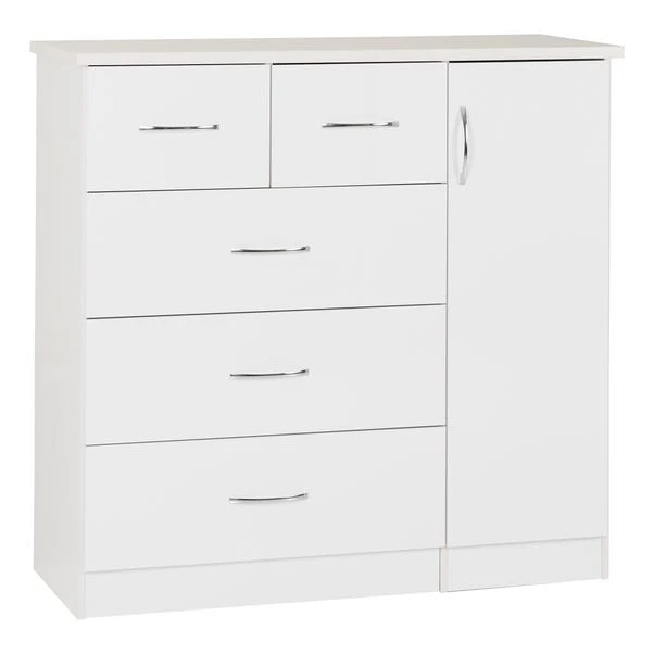 Nevada Small Single 5 Drawer Wardrobe 11 Nevada Small Single 5 Drawer Wardrobe - Image 11