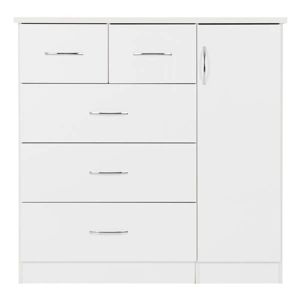 Nevada Small Single 5 Drawer Wardrobe 12 Nevada Small Single 5 Drawer Wardrobe - Image 12