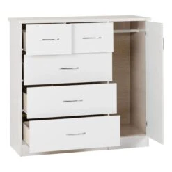 Nevada Small Single 5 Drawer Wardrobe 30 Nevada Small Single 5 Drawer Wardrobe -Furniture Store 30694088 alt03