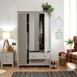 Lancaster Triple Wardrobe -Furniture Store 30705696 alt02
