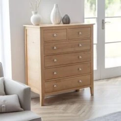 Cotswold 6 Drawer Chest, Oak