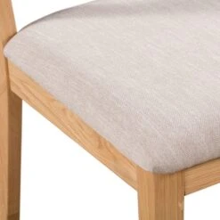 Curve Set Of 2 Dining Chairs, Faux Linen -Furniture Store 30708606 alt06