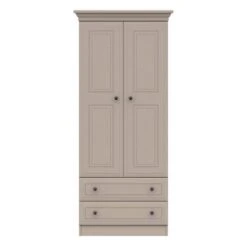 Portia Double 2 Drawer Wardrobe