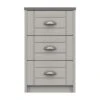 Darwin 3 Drawer Bedside Table