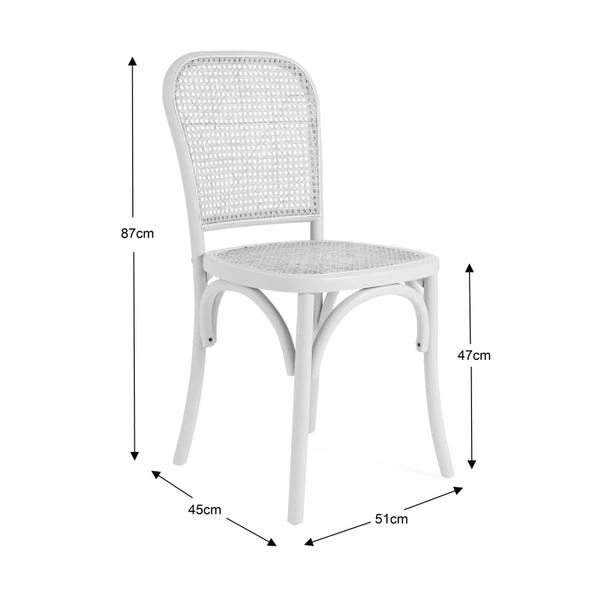 Tulle Dining Chair, Cane 6 Tulle Dining Chair, Cane - Image 6