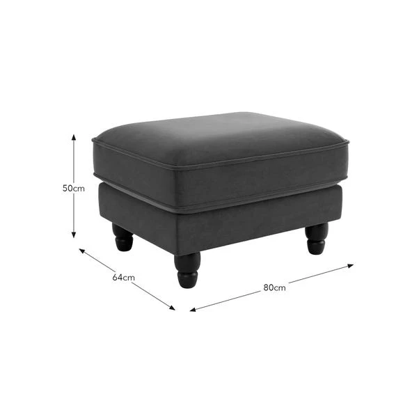 Beatrice Matte Velvet Footstool 8 Beatrice Matte Velvet Footstool - Image 8