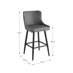 Montreal Counter Height Bar Stool, Faux Leather -Furniture Store 30724473 alt09