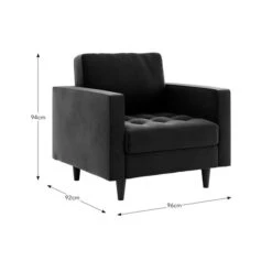 Zoe Armchair, Faux Leather -Furniture Store 30727394 alt09