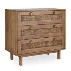 Indi 3 Drawer Chest, Mango Wood -Furniture Store 30727645 alt02