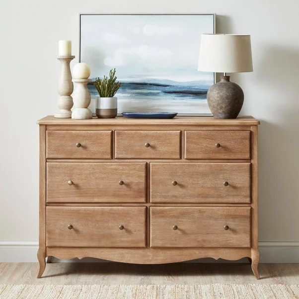 Giselle 7 Drawer Chest, Mango Wood 1 Giselle 7 Drawer Chest, Mango Wood