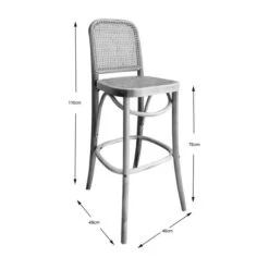 Tulle Bar Height Stool -Furniture Store 30729481 alt09