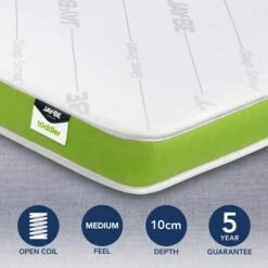 JayBe Toddler Medium Anti Allergy Foam Free Pocket Sprung Mattress