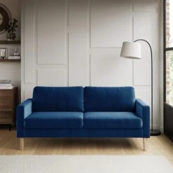 Jacob Velvet 3 Seater Sofa -Furniture Store 30745028