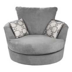 Washington Brushed Chenille Swivel Chair