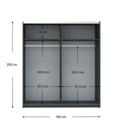 Harmony Norland 180cm Sliding Double Wardrobe -Furniture Store 30759393 alt04
