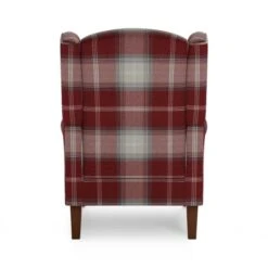 Oswald Check Wingback Armchair 34 Oswald Check Wingback Armchair -Furniture Store 30766645 alt05