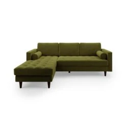 Zoe Velvet Corner Chaise -Furniture Store 30767174 alt01