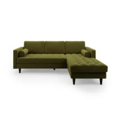 Zoe Velvet Corner Chaise -Furniture Store 30767175 alt01