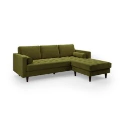 Zoe Velvet Corner Chaise -Furniture Store 30767175 alt02